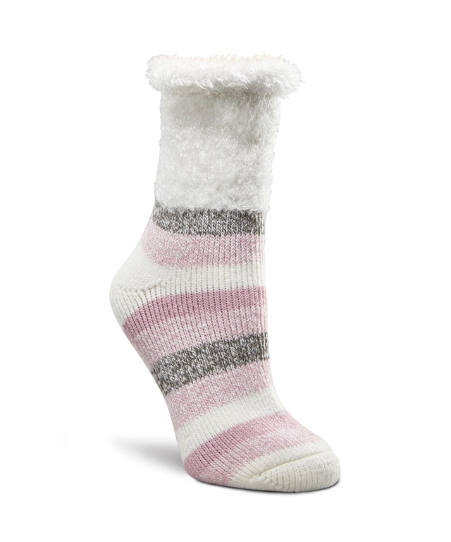 Chaussettes de maison avec revers en plumes et T-MAX Heat pour femmes, WindRiver