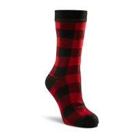 WindRiver Women's T-Max Print Thermal Crew Socks Front_Angled_Right