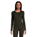 WindRiver Women's Merino Wool Thermal Top Front_Flat