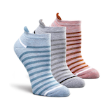 Chaussettes de sport Shambhala avec patte arrière pour femmes, paquet de 3&nbsp;paires Front_Three_Fourths_Angled_Right