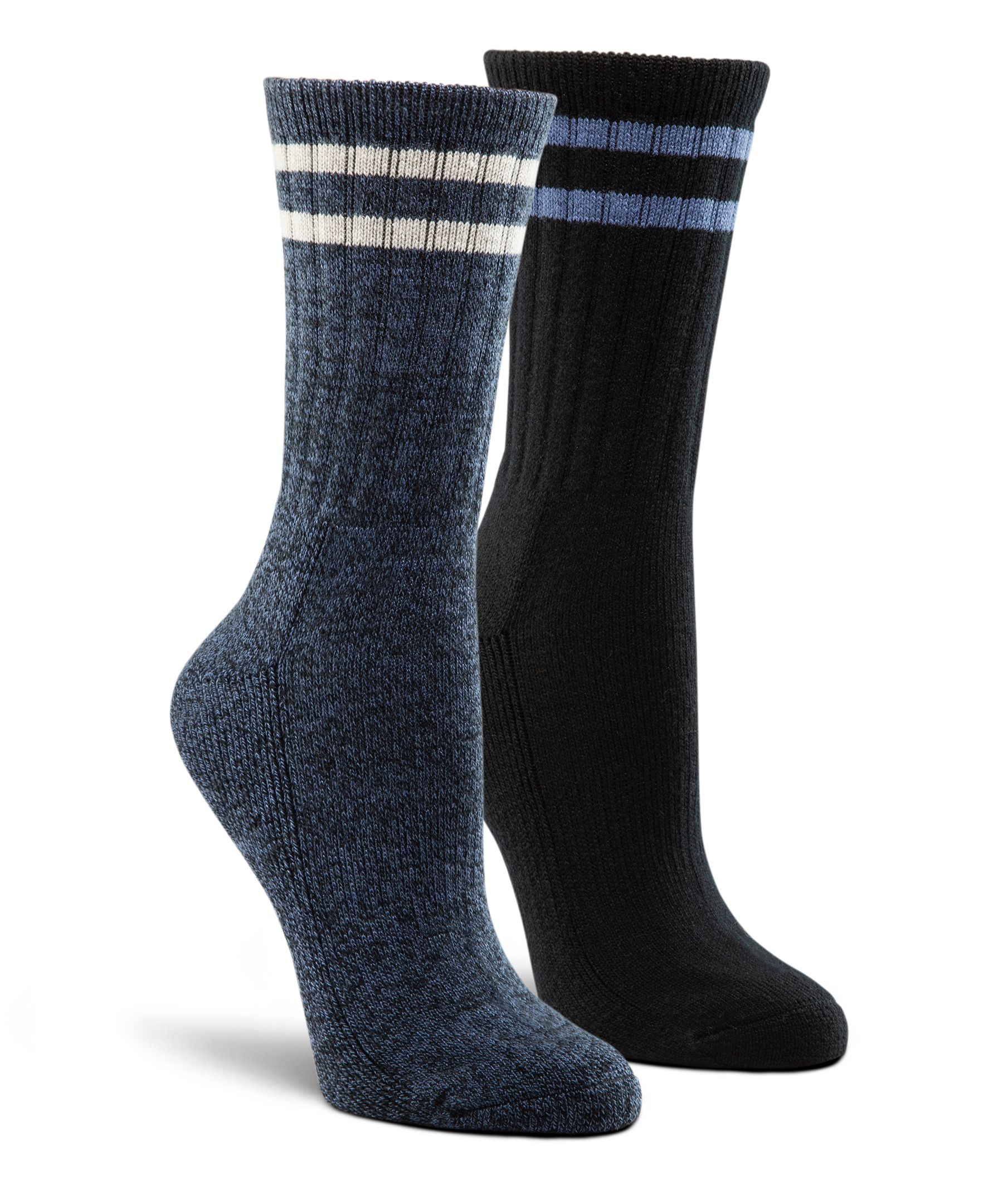 WindRiver Women's 2 Pack Super Soft Thermal Quad Comfort Boot Socks