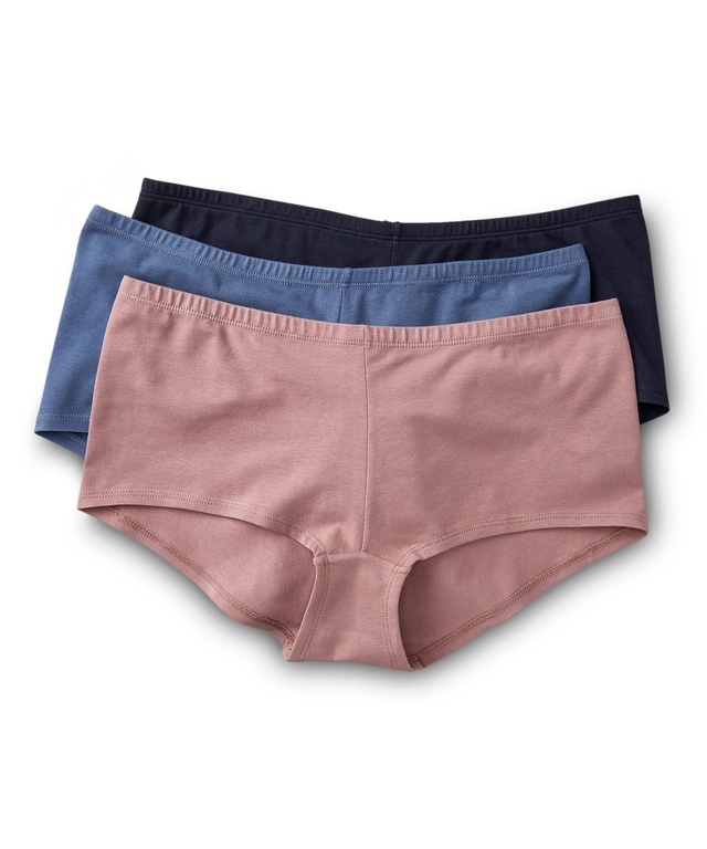Culotte garçonne en coton extensible dans 4 sens pour femmes, Denver Hayes, paquet de 3