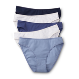 Denver Hayes Women's 5 Pack Cotton Stretch Bikini Underwear Front_Flat