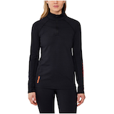 Haut couche de base à fermeture à glissière pour femmes, Redheat Extreme, Kombi Front_Flat