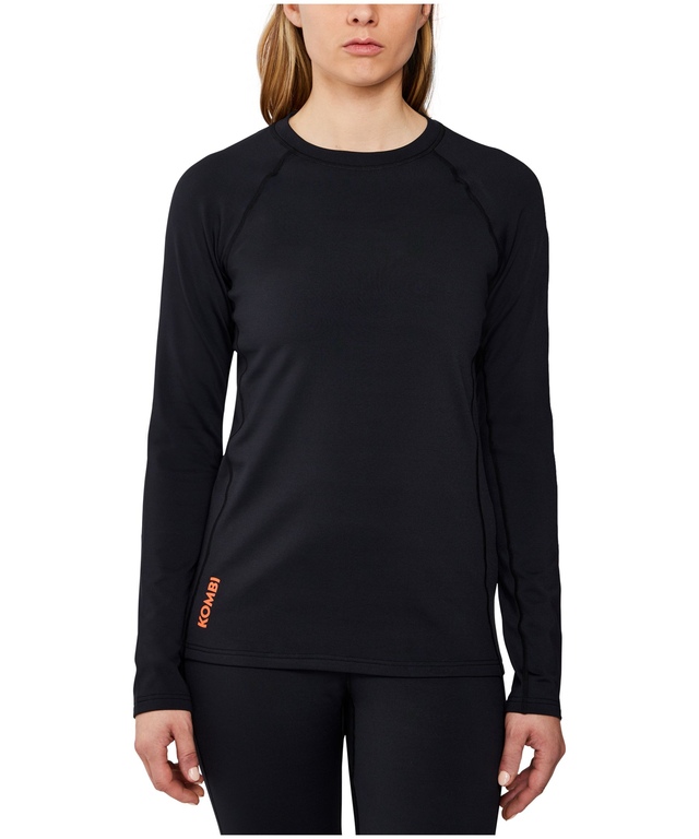 Haut couche de base à encolure ras du cou pour femmes, Redheat Extreme, Kombi
