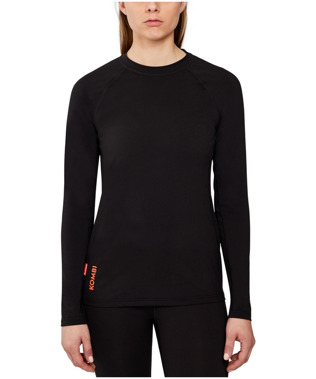 Haut couche de base à encolure ras du cou pour femmes, Redheat Active, Kombi