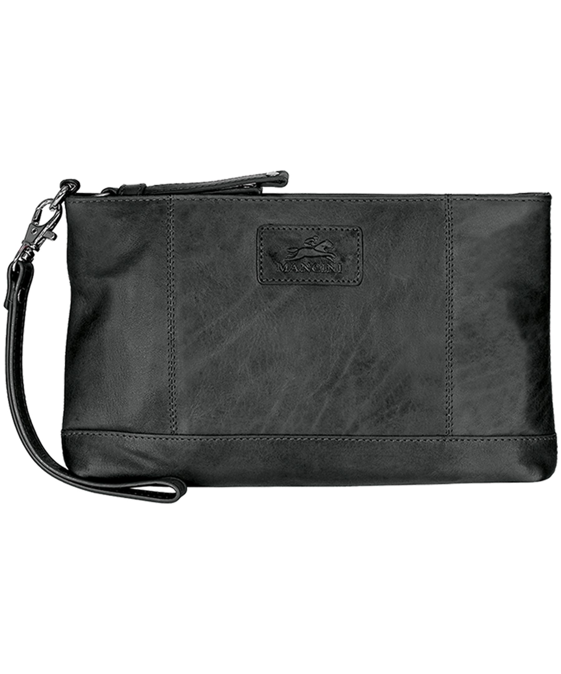 Casablanca Wristlet Rfid Pour Dames Noir, Mancini Leather Goods