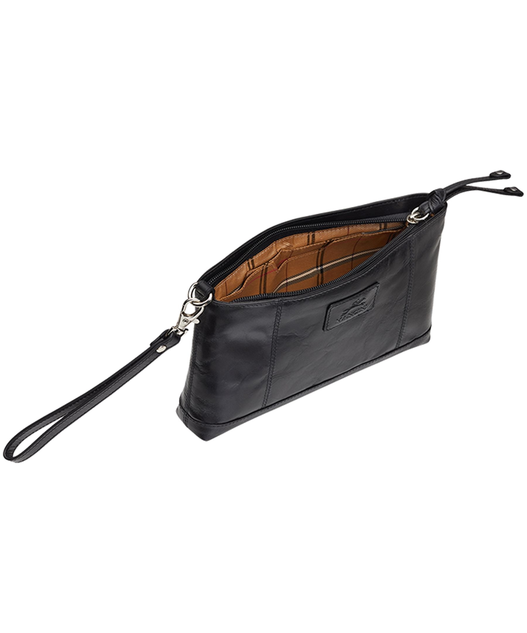 Casablanca Wristlet Rfid Pour Dames Noir, Mancini Leather Goods