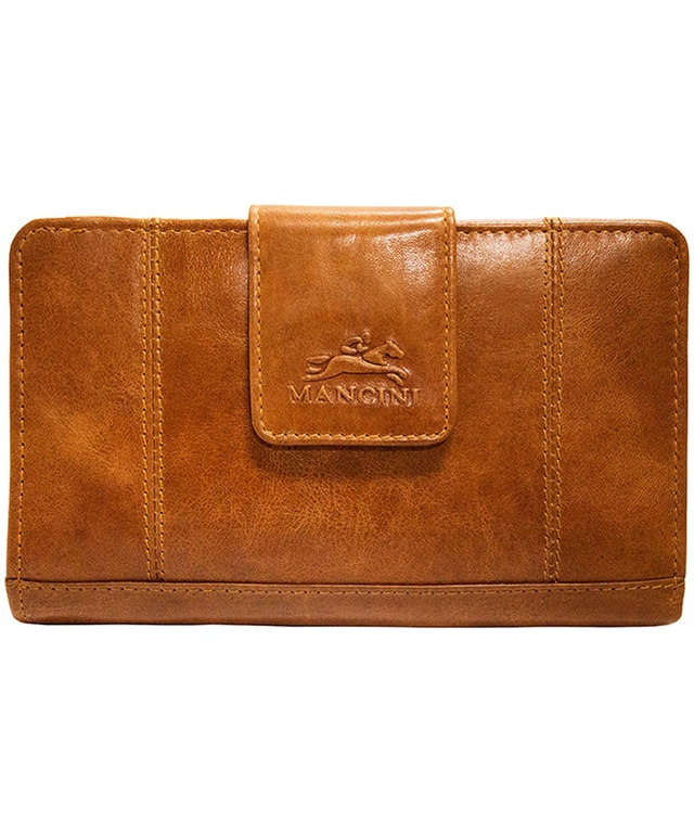 Portefeuilles voor dames RFID-blokkerend dames driebladig Billfold echt