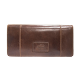 Mancini Leather Goods Women's Casablanca RFID Secure Trifold Wallet Front_Flat