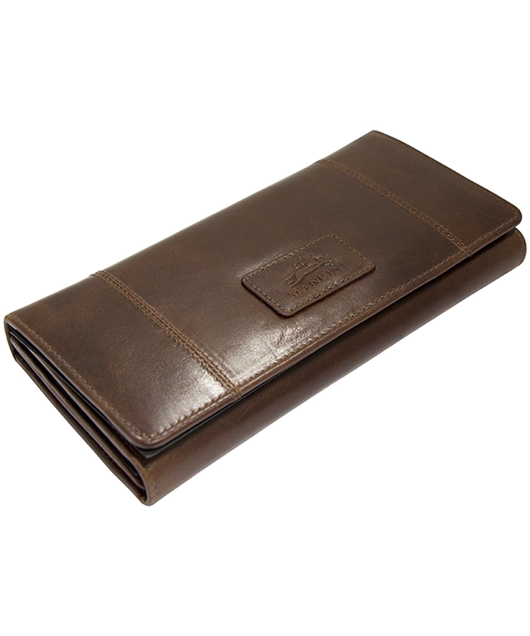 Mancini Leather Goods Women's Casablanca RFID Secure Trifold Wallet