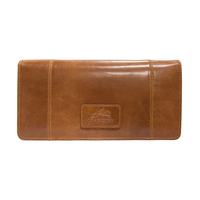 Mancini Leather Goods Women's Casablanca RFID Secure Trifold Wallet Cognac Front_Flat