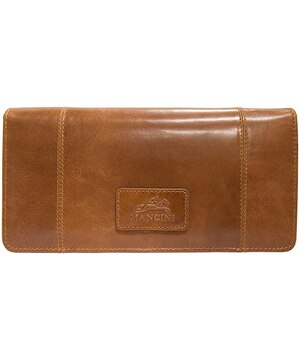 Casablanca Portefeuille Rfid A Trois Volets Pour Dames Cognac, Mancini Leather Goods