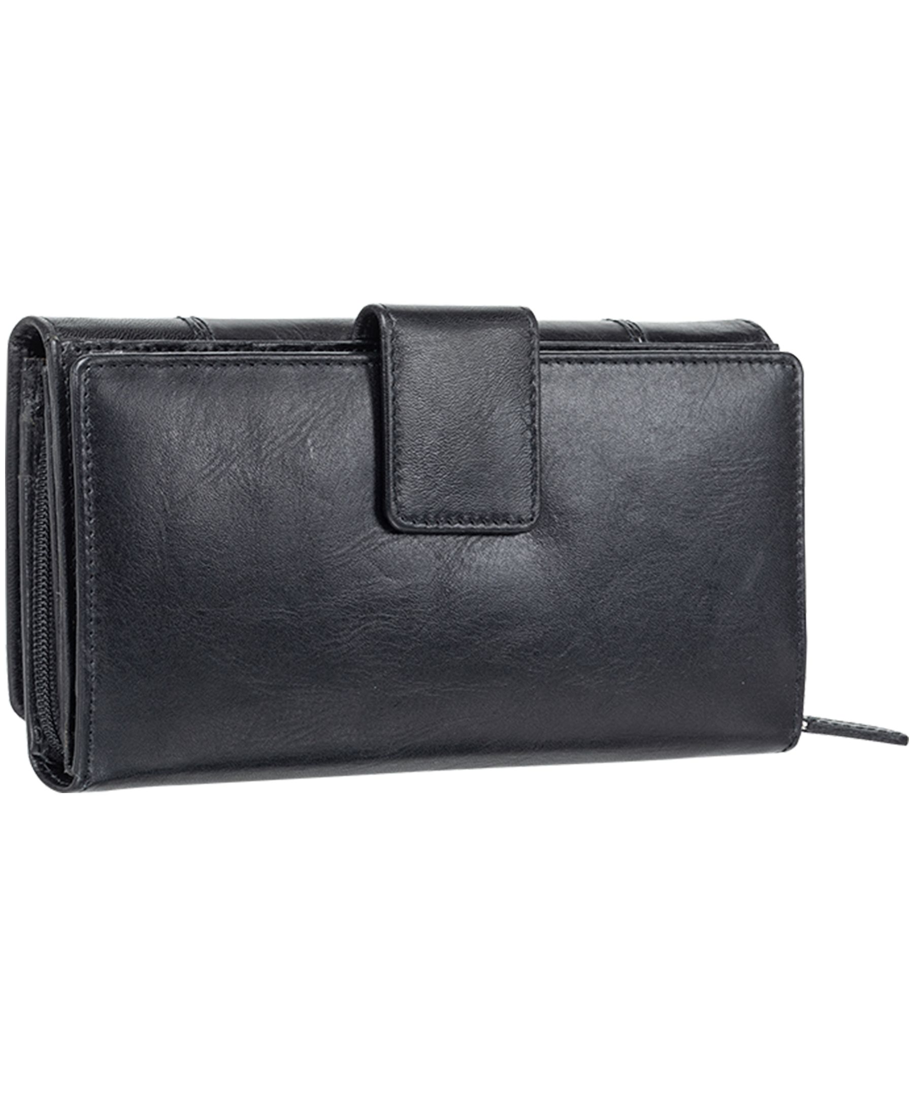 Mancini Leather Goods Women's Casablanca RFID Secure Medium Clutch Wallet
