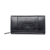 Casablanca Portefeuille Rfid Moyen Pour Dames Noir, Mancini Leather Goods Front_Flat