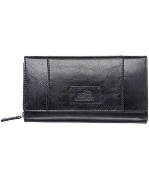 Casablanca Portefeuille Rfid Moyen Pour Dames Noir, Mancini Leather Goods