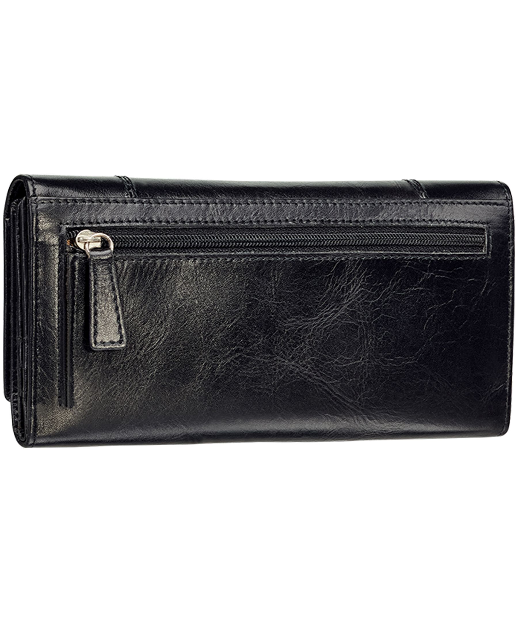 Mancini Leather Goods Women's Casablanca RFID Secure Trifold Wallet