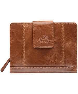 Casablanca Portefeuille Rfid Moyen Pour Dames Cognac, Mancini Leather Goods