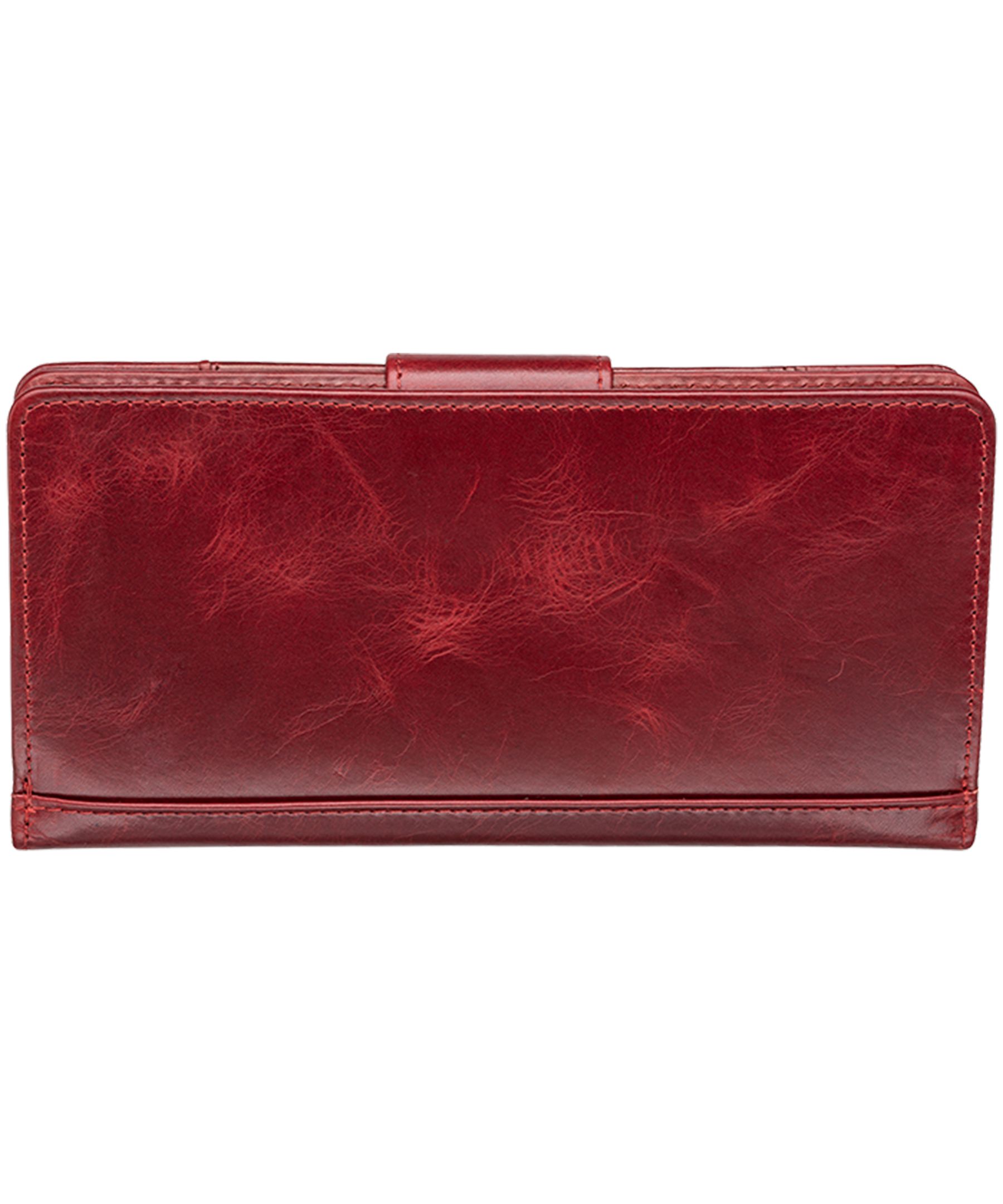 Mancini Leather Goods Women's Casablanca RFID Secure Clutch Wallet Red