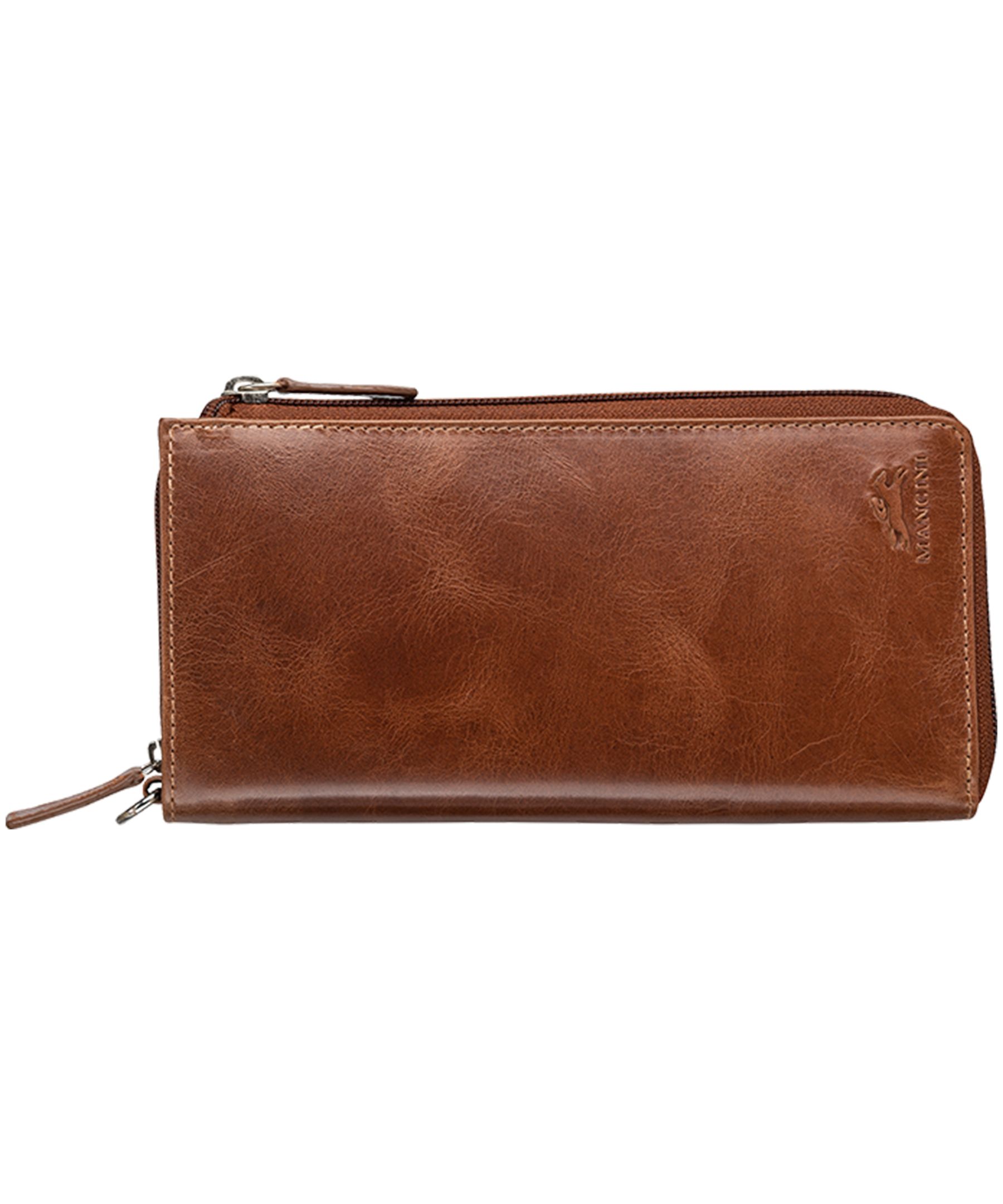 Mancini Leather Goods Women's Casablanca RFID Secure Trifold Wallet