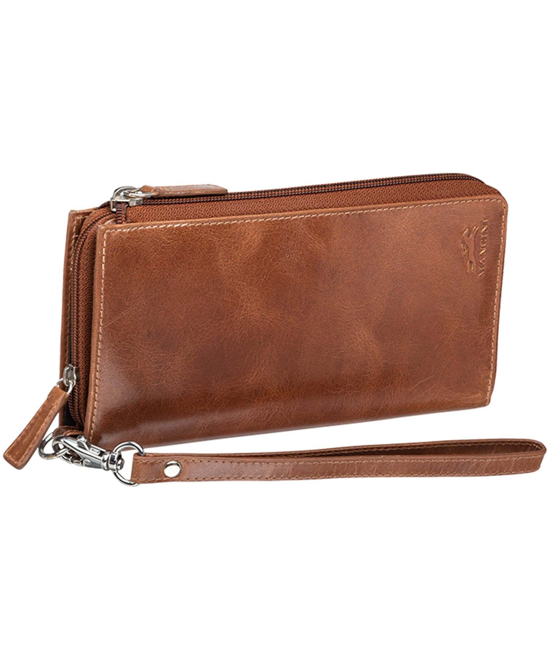 Mancini Leather Goods Women's Casablanca RFID Secure Trifold Wallet