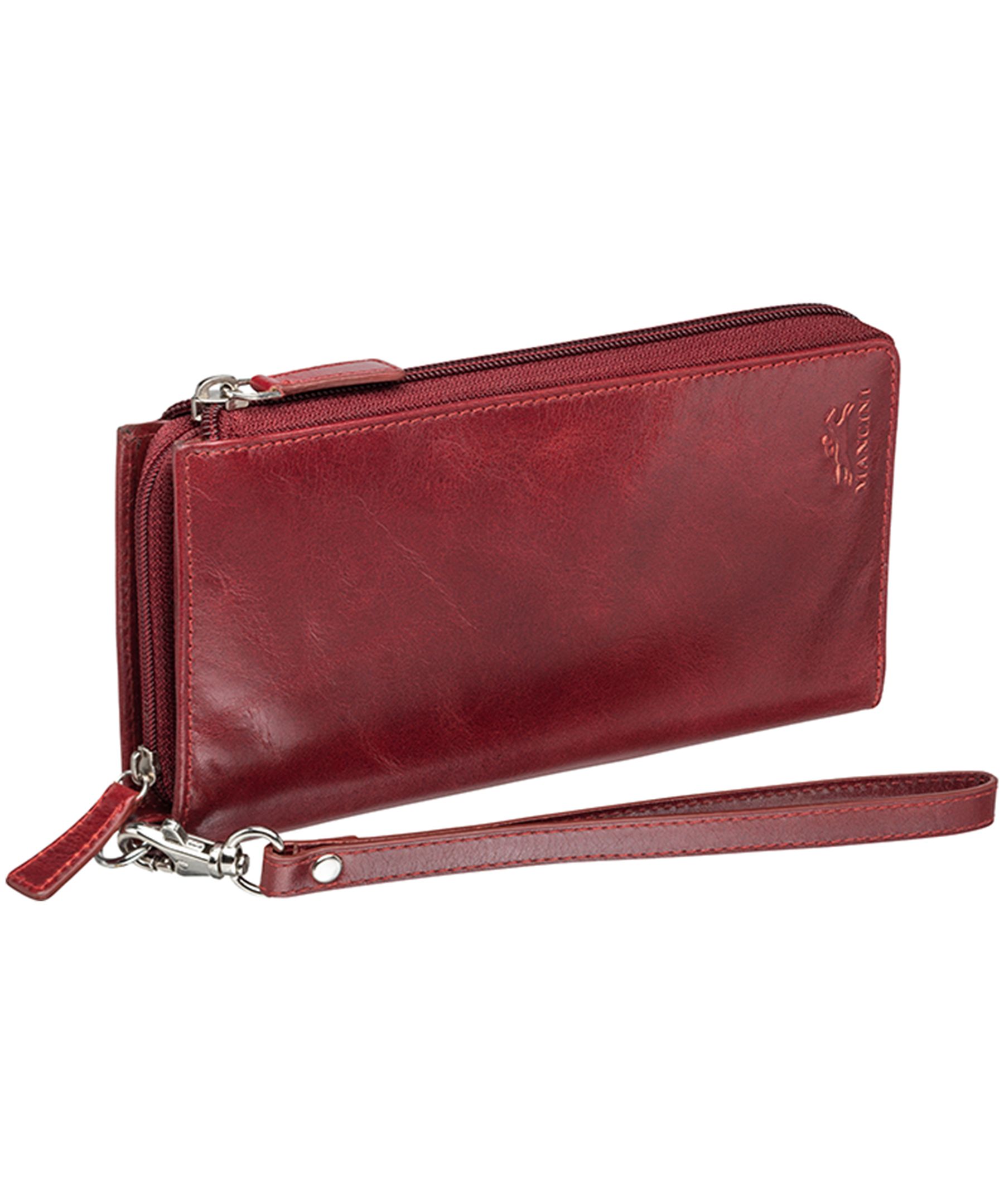 Casablanca Portefeuille Rfid Clutch Pour Dames, Mancini Leather Goods