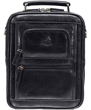 Sac de voyage à bandoulière pour femmes, Arizona, Mancini Leather Goods, noir