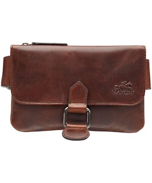 Mancini Leather Goods Women's Buffalo Slim Waist Bag Brown