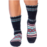 FAZL Women's Handmade Cozy Himalayan Socks Front_Flat