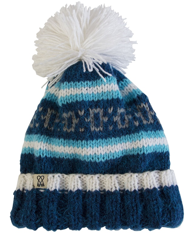 Tuque himalayenne faite à la main pour femmes, FAZL Front_Flat
