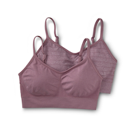 Brassière confort sans coutures avec bonnets amovibles pour femmes, Denver Hayes, La coupe parfaite, paquet de 2 Front_Flat