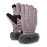 WindRiver Women's Packable Fur Cuff Gloves Composite_or_Mixed