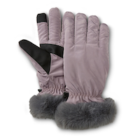 WindRiver Women's Packable Fur Cuff Gloves Composite_or_Mixed