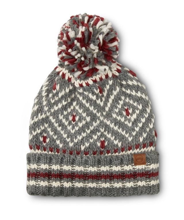 Tuque nordique avec pompon et revers pour femmes, Heritage, WindRiver