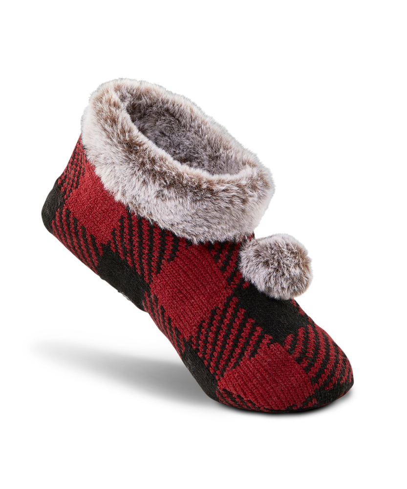 Plaid shop booties womens