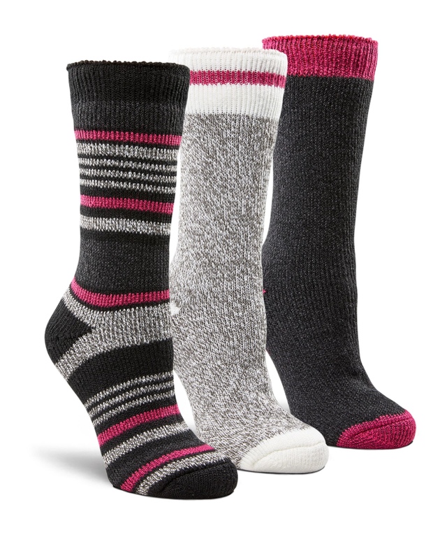 WindRiver Women's 3 Pack T-MAX HEAT Thermal Crew Socks