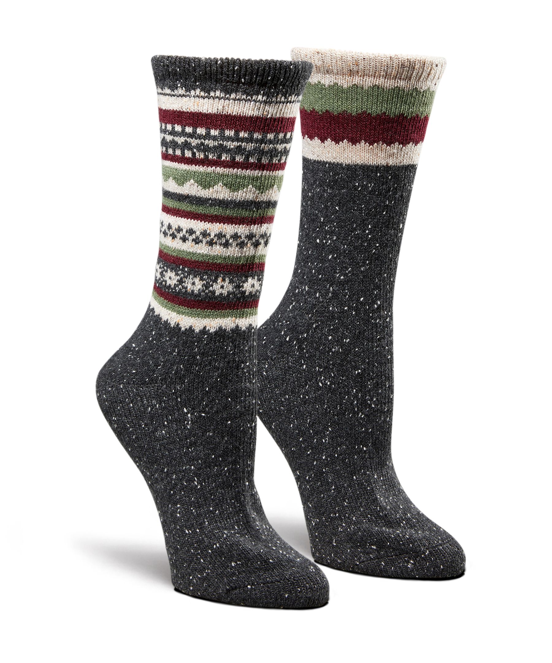 Chaussettes décontractées WindRiver T-MAX en tweed avec imprimé, pour femmes, paquet de 2&nbsp;paires Front_Three_Fourths_Angled_Right