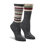 WindRiver Women's T-Max 2 Pack Tweed Print Casual Crew Socks Front_Three_Fourths_Angled_Right