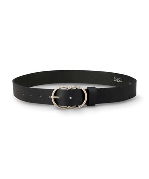 Silver Women's Double O-Ring Belt