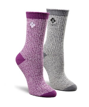 Chaussettes en tricot côtelé ultradoux de Columbia pour femmes, paquet de 2&nbsp;paires