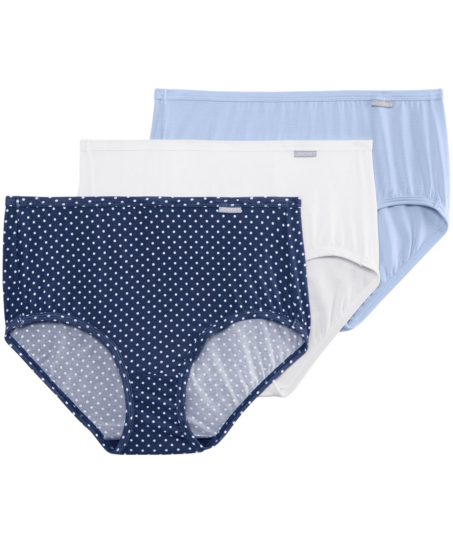 Jockey Women's 3 Pack Elance Supersoft Brief Underwear