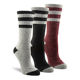 Chaussettes de randonnée légères en mélange de laine avec QUAD COMFORT pour femmes, WindRiver, paquet de 3 paires Front_Angled_Right