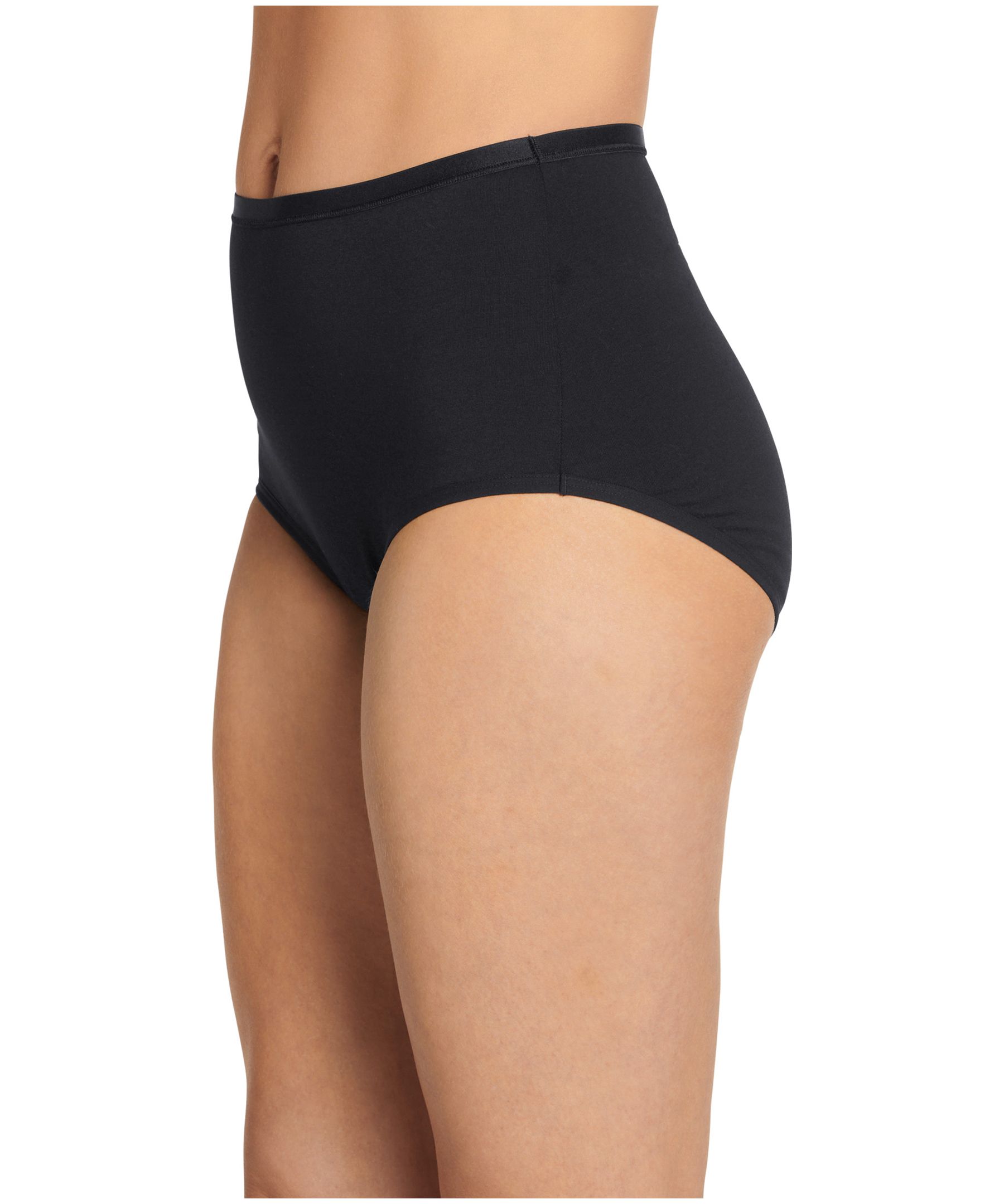 Buy Jockey SW05 Women's Super Combed Cotton Elastane Stretch Period Panty  with Stay Fresh Treatment & Leak Proof Inner Absorbent Layer_Black_S at
