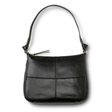 Sac à bandoulière Denver Hayes avec coutures décoratives et poche extérieure à fermeture à glissière pour femmes Front_Flat