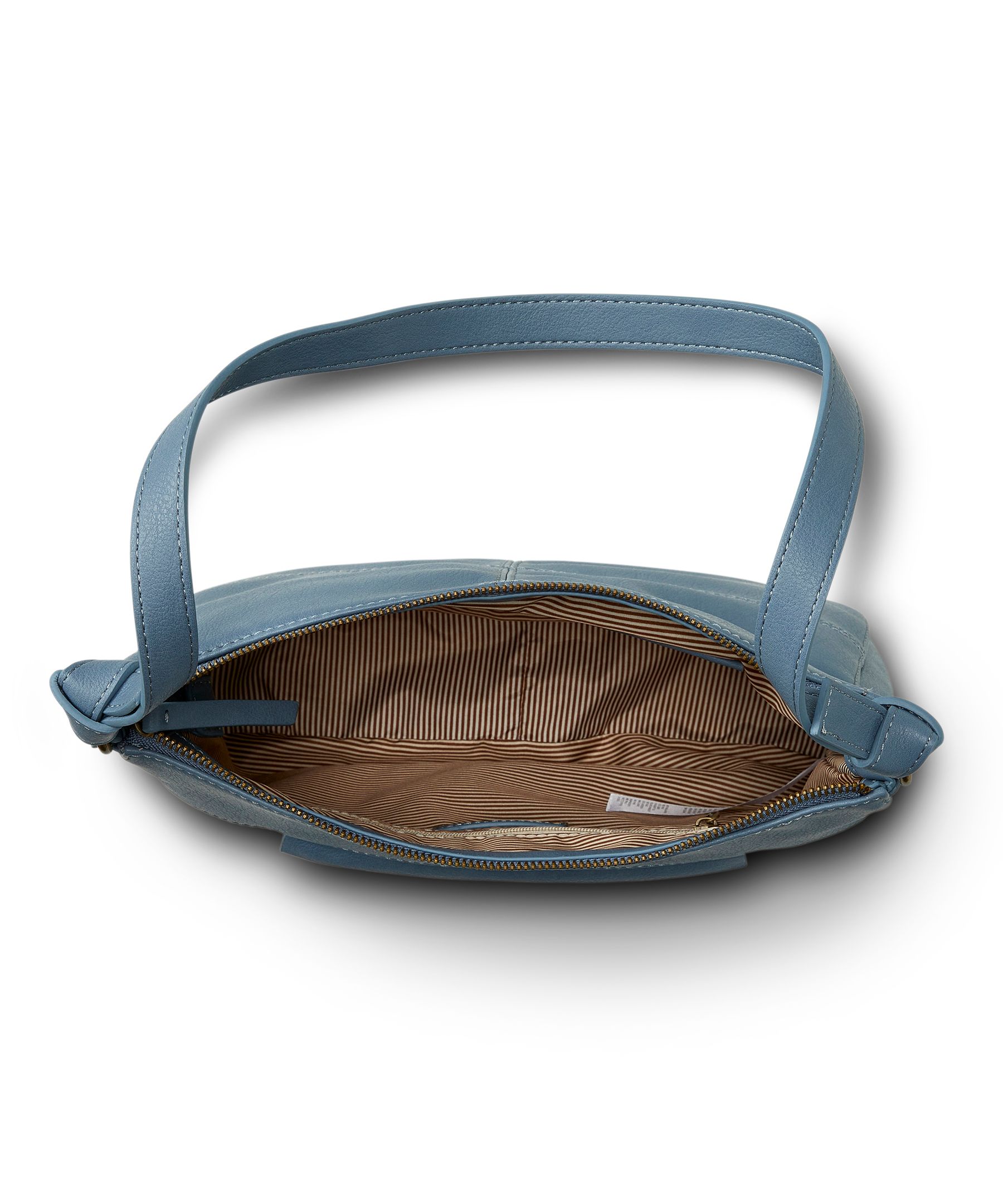 Denver Hayes Women's Shoulder Bag with Stitch Detailing and Zippered Outer Pocket