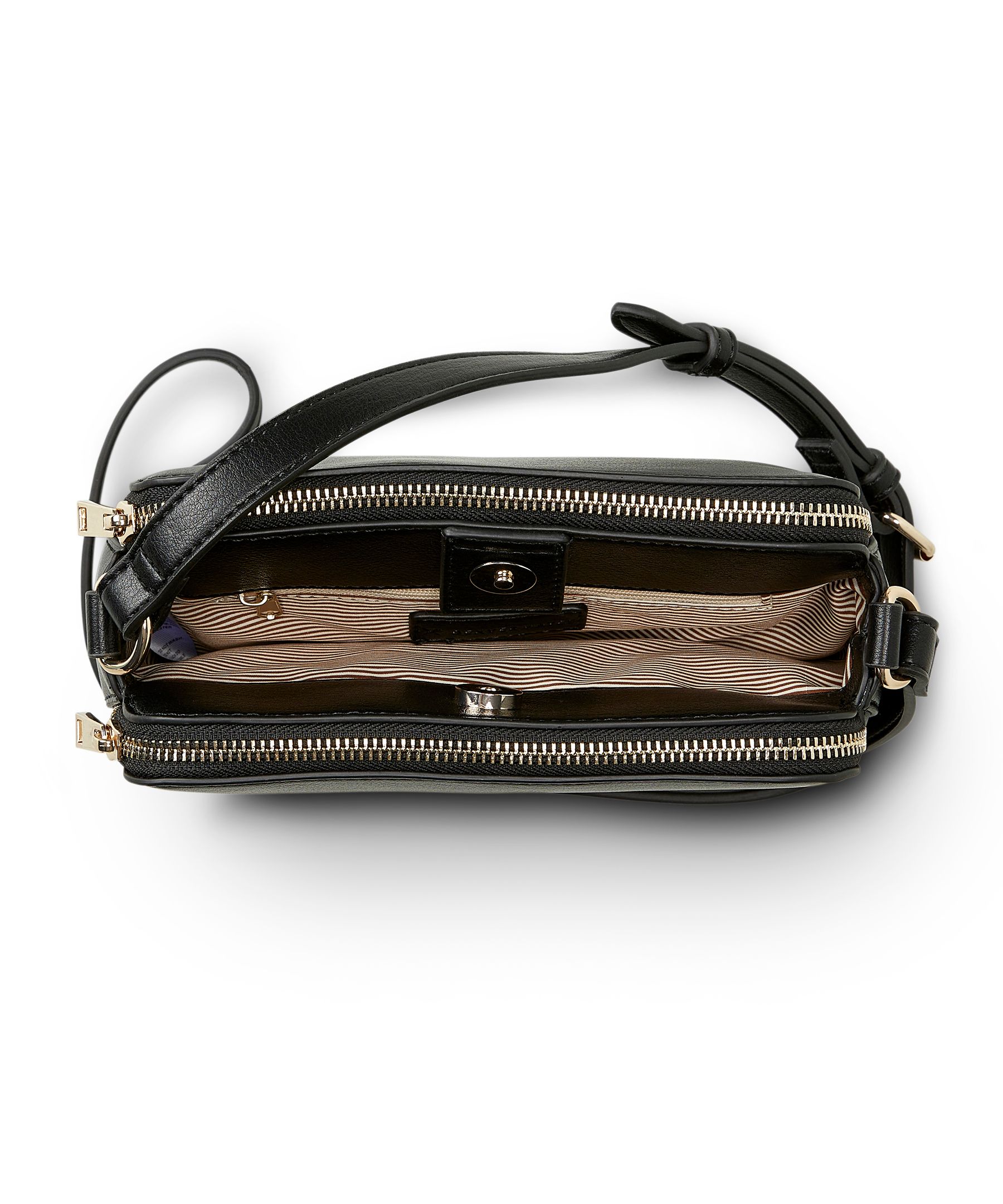 Women's Triple Compartment Camera Bag with Adjustable Shoulder Strap