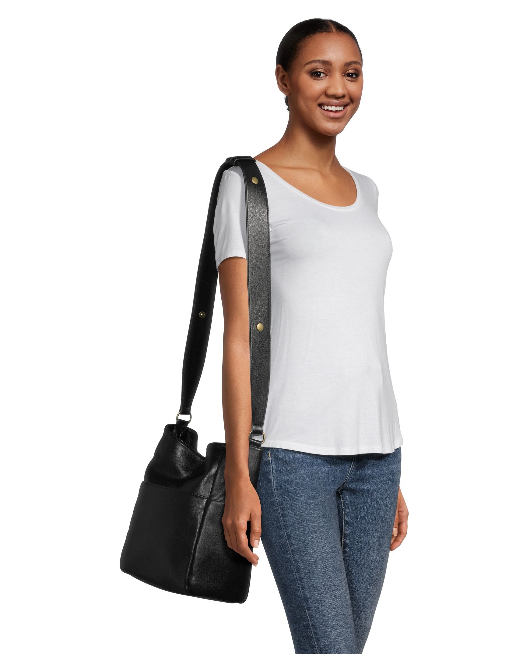 Women's Shoulder Bag With Front Pocket