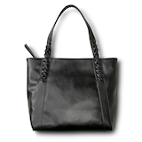 Fourre-tout Denver Hayes à compartiment à fermeture à glissière et à sangle tressée pour femmes Front_Flat