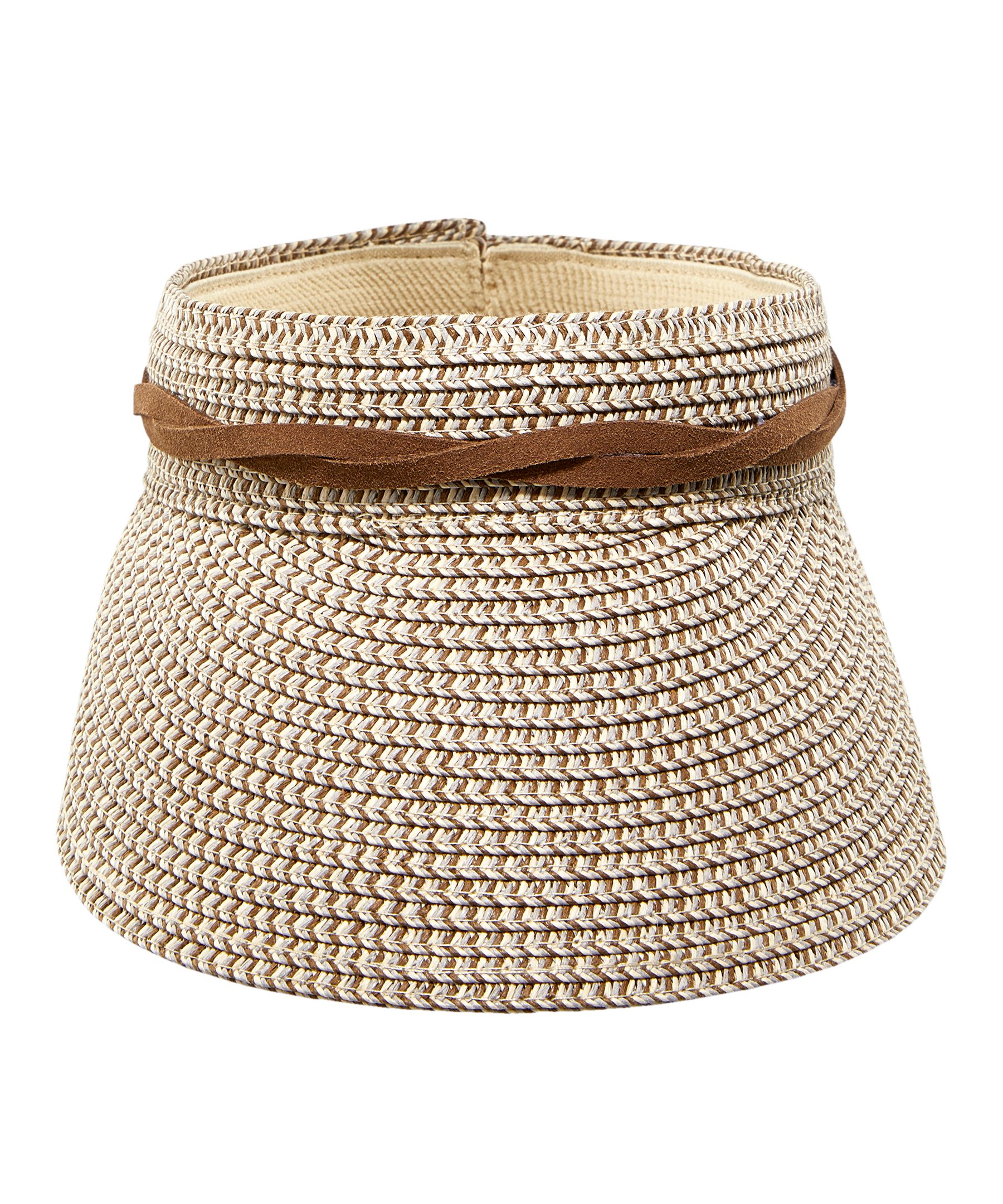 Visière en paille pour femmes