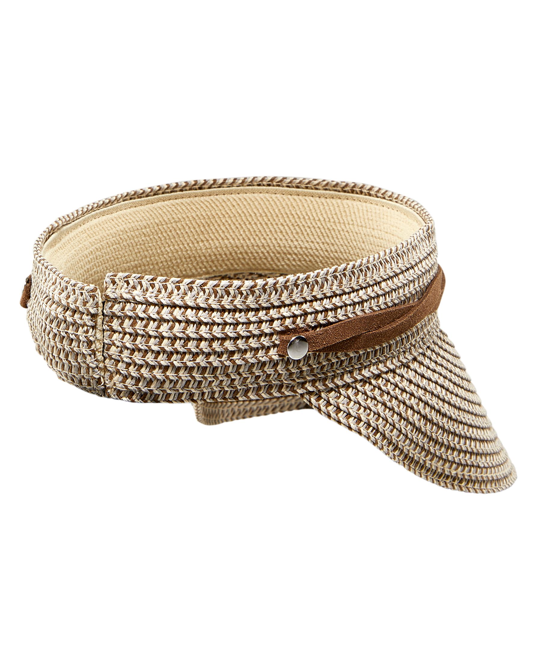 Visière en paille pour femmes